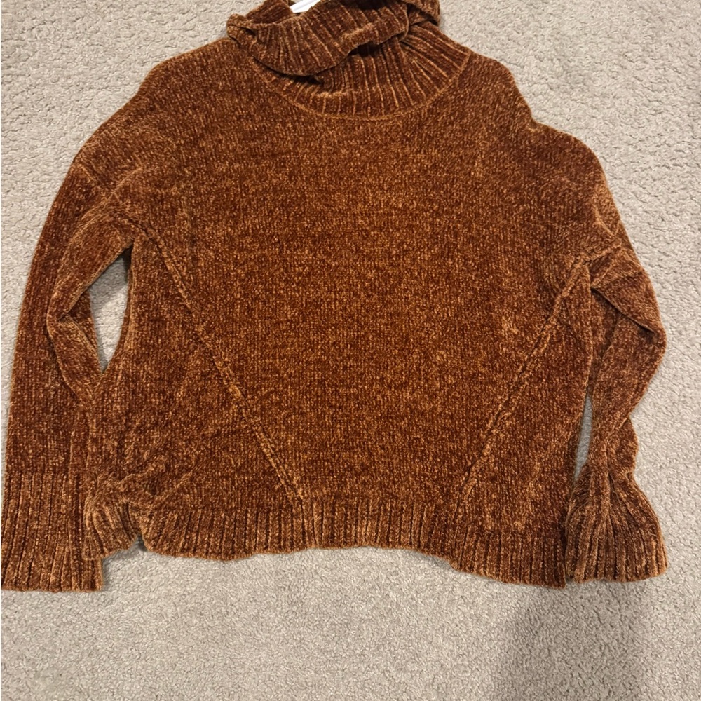 Cozy Brown Turtleneck Sweater